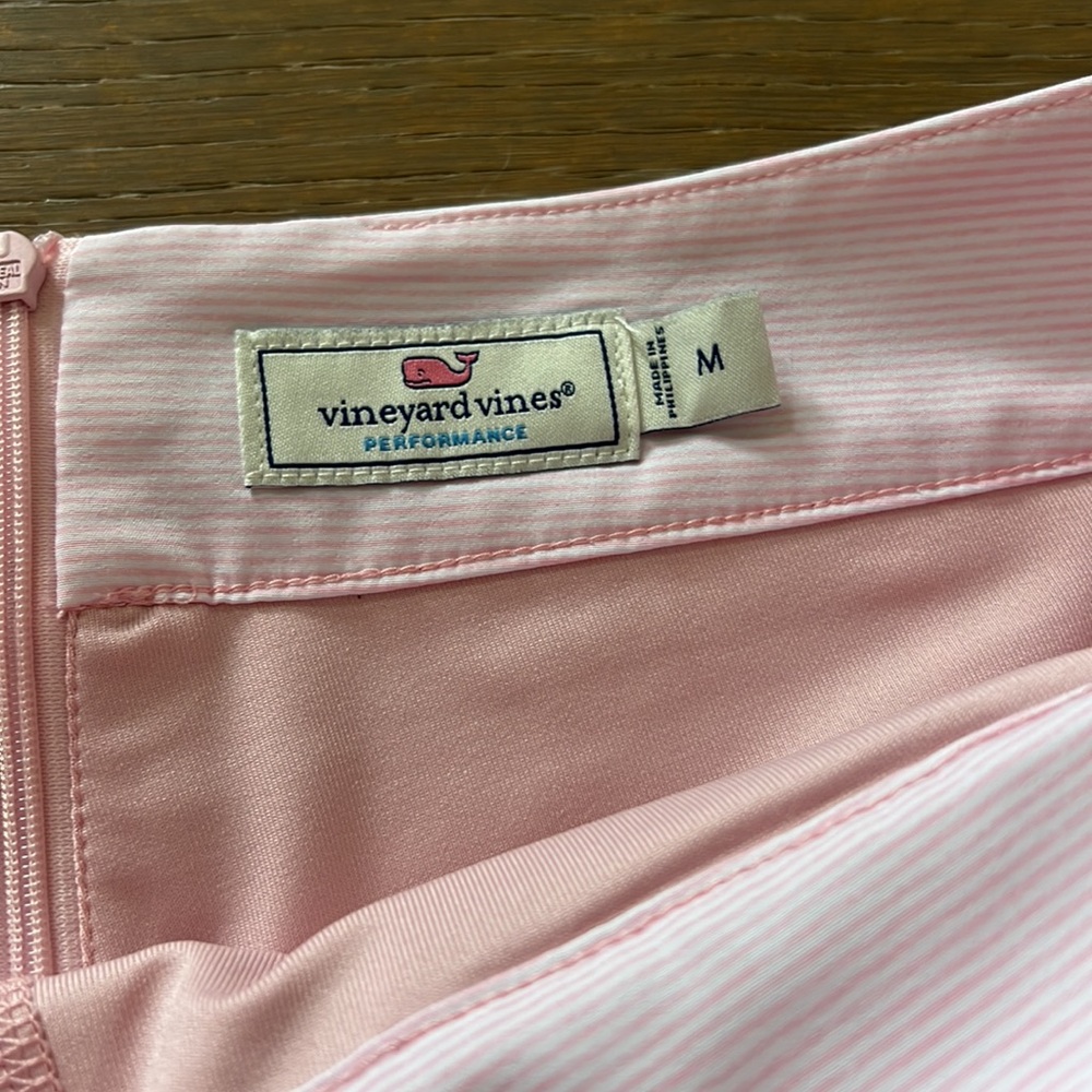 NWOT Vineyard Vines Pink Performance Striped Skirt/Skort | M - Picture 7 of 11
